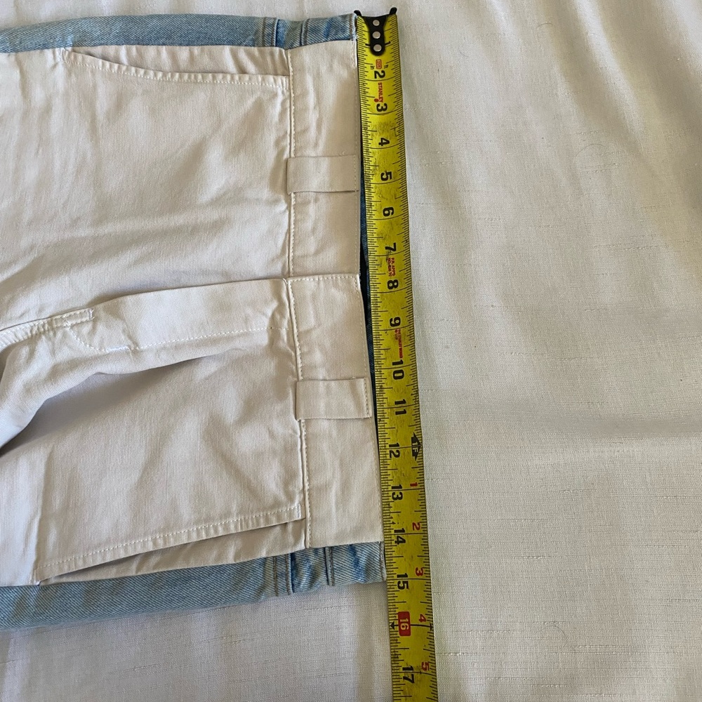 Hudson Two Tone Patchwork Straight Leg Five Pocke… - image 4